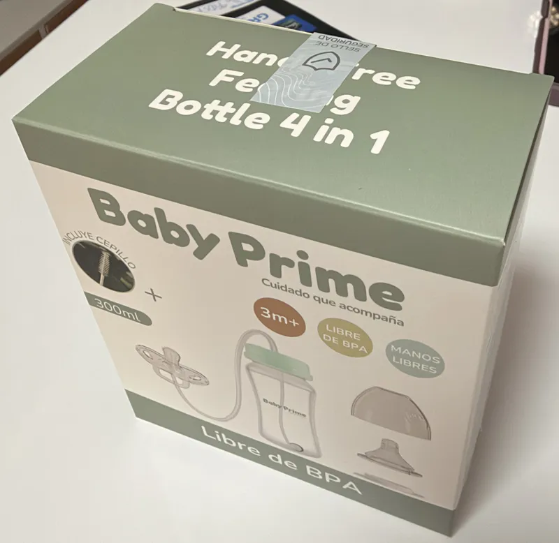 Caja sellada del Biberón Manos Libres 4 en 1 de Baby Prime